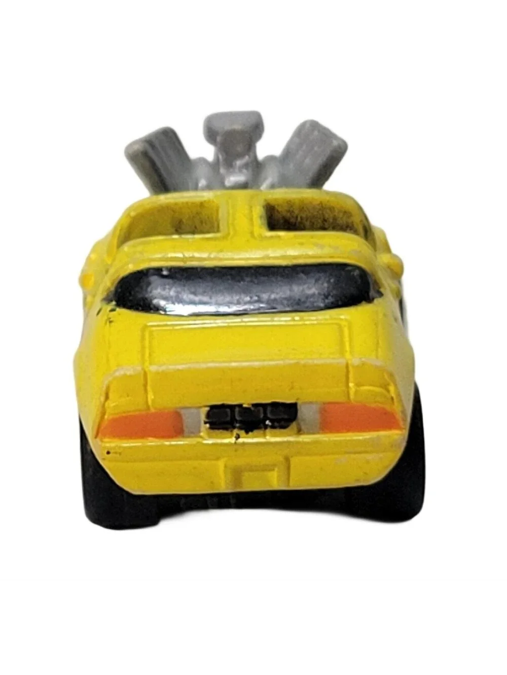 Galoob Micro Machines Yellow '70s Chevy Camaro Hot Rod / Red Flames